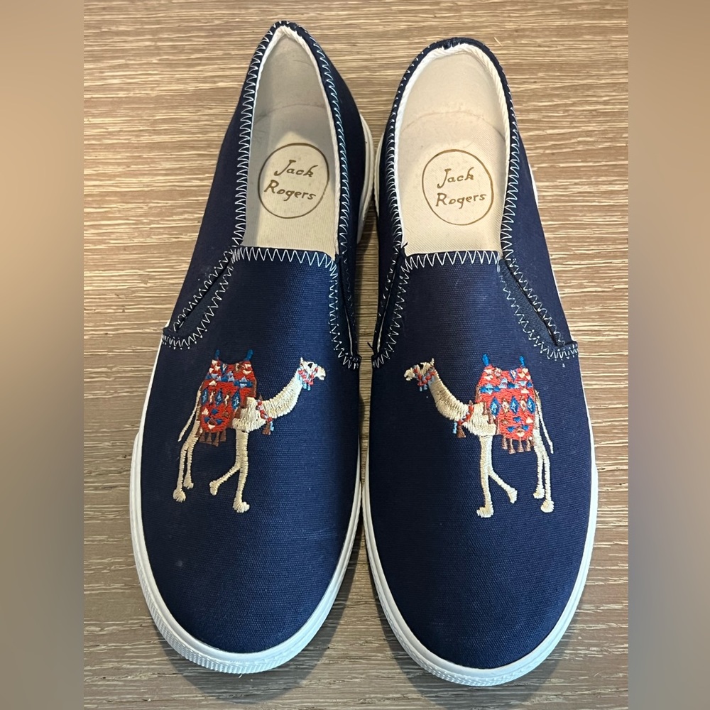 Jack Rogers Slip On Sneakers Bohemian Camels 6.5‎